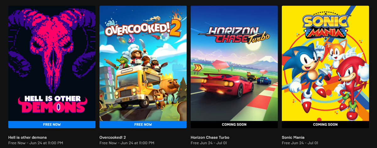 Epic Games Store offering Overcooked! 2 and Hell is Other Demons for free  until June 24